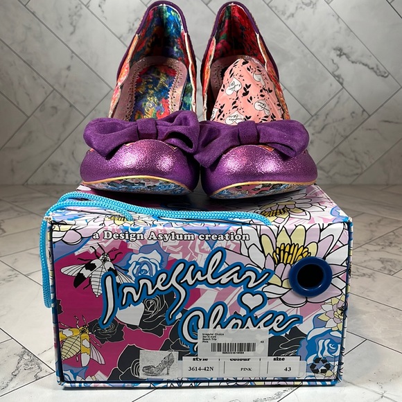 Irregular Choice Womens Shoes Heels Pumps Designer BEACH TRIP PINK 12M EU 43 - Picture 2 of 9